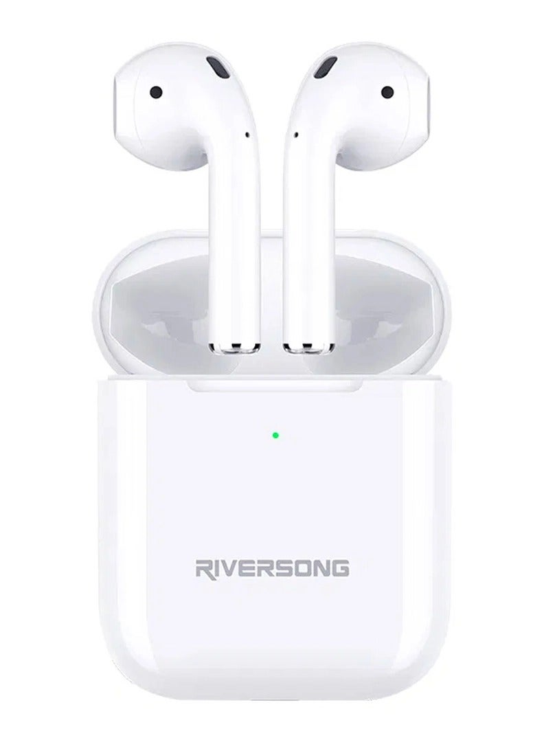 ZTE Blade A76 Dual SIM Polar Gray 4+8GB RAM 128GB 4G - Middle East Version & Riversong Audio Air X55+ EA78 True Wireless Earbuds – White, 300mAh Battery, Touch Control, In-Ear Detection, Wireless Charging with Protective Case Bundle - Image 3